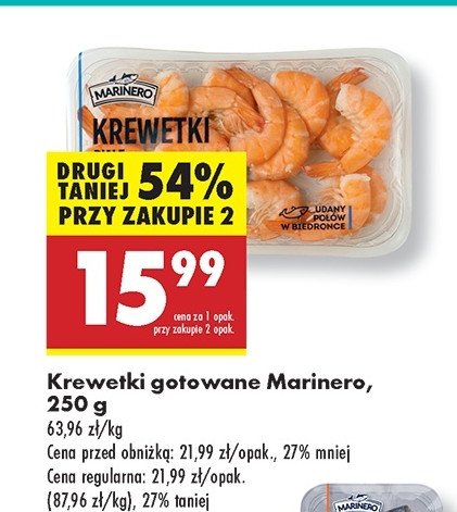 Krewetki białe gotowane Marinero promocja