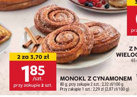 Monokl z cynamonem promocja