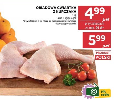 Obiadowa ćwiartka z kurczaka promocja w Stokrotka