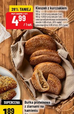 Bułka proteinowa z ziarnami na kamieniu promocja w POLOmarket