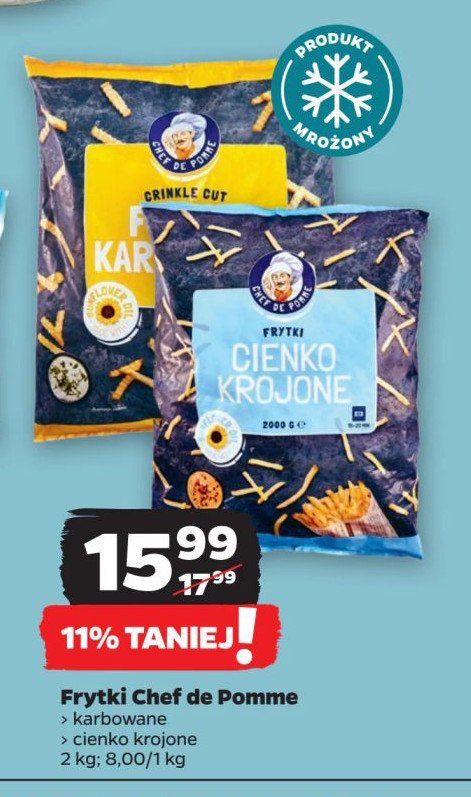 Frytki cienko krojone Chef pomme promocja