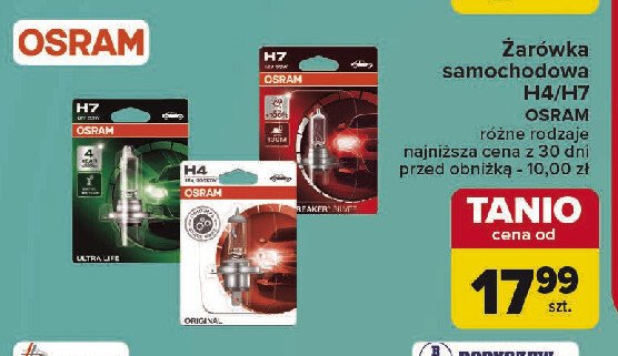 Żarówka samochodowa h4 Osram promocja