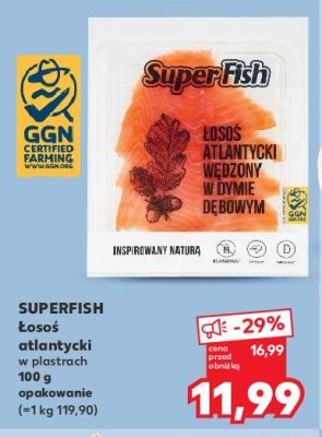 艁oso艣 atlantycki w臋dzony w dymie d臋bowym Superfish promocja