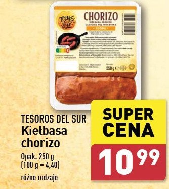 Chorizo TESOROS DEL SUR promocja