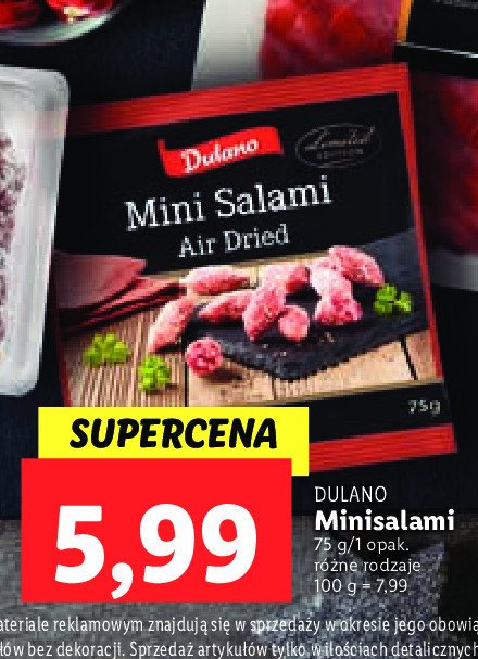 Mini salami Dulano promocja