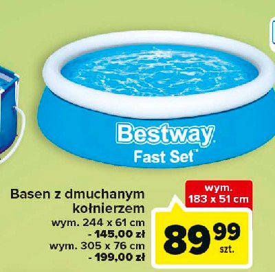 Basen fast set pool 305 x 76 cm Bestway promocja