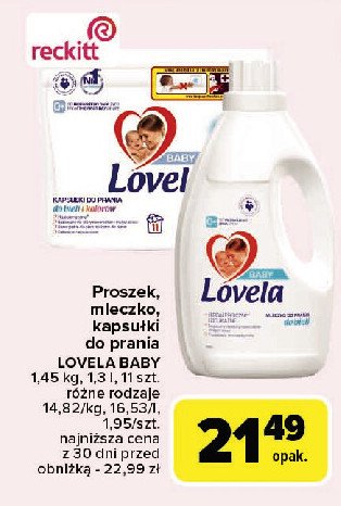 Mleczko do prania do bieli Lovela promocja