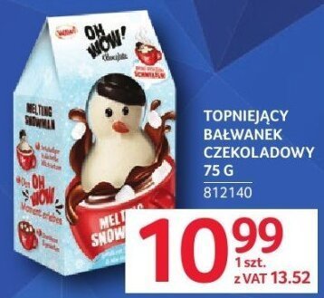 Bałwanek Topniejący czekoladowy 75 g promocja w Selgros