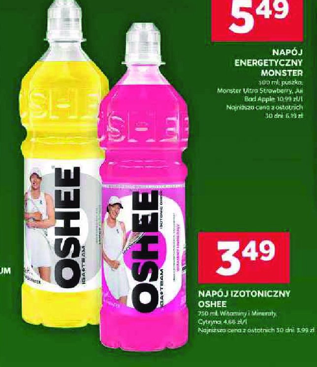 Napój izotoniczny pink Oshee promocja