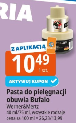 Pasta do pielęgnacji obuwia Bufalo promocja w Leclerc