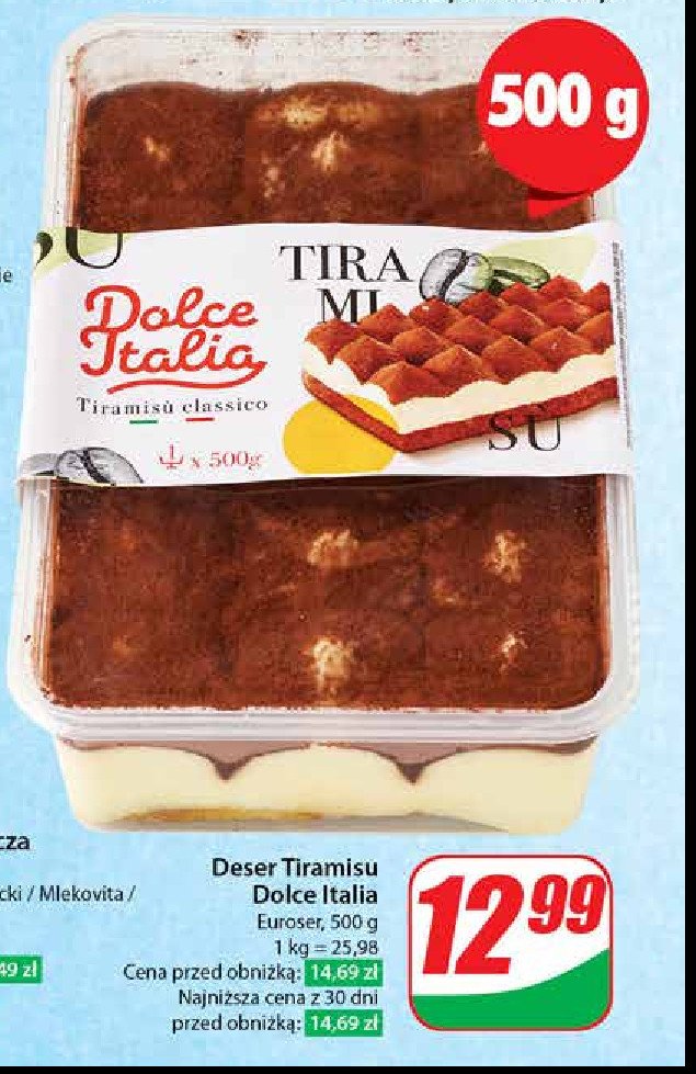 Tiramisu Dolce italia promocja