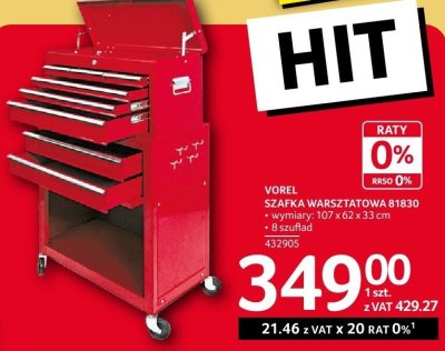 Szafka warsztatowa promocja w Selgros