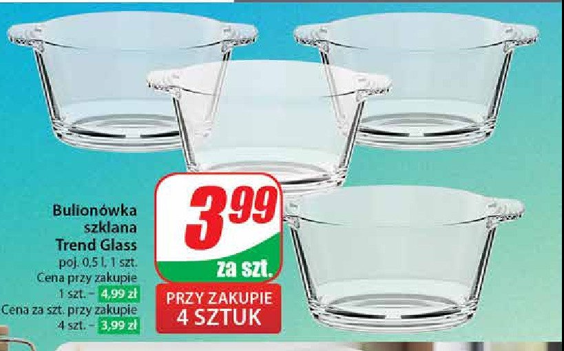 Bulionówka szklana 500 ml promocja w Dino