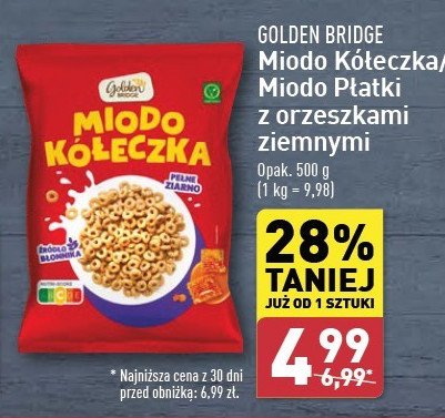 Płatki miodo płatki GOLDEN BRIDGE promocja