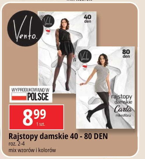 Rajstopy 40 den VENTO promocja