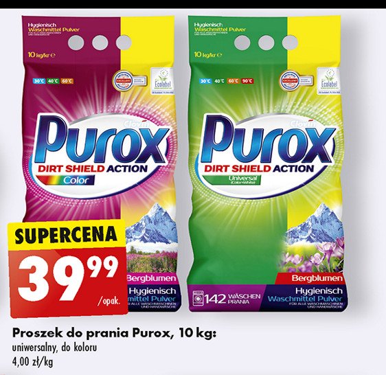 Proszek do prania universal Purox promocja