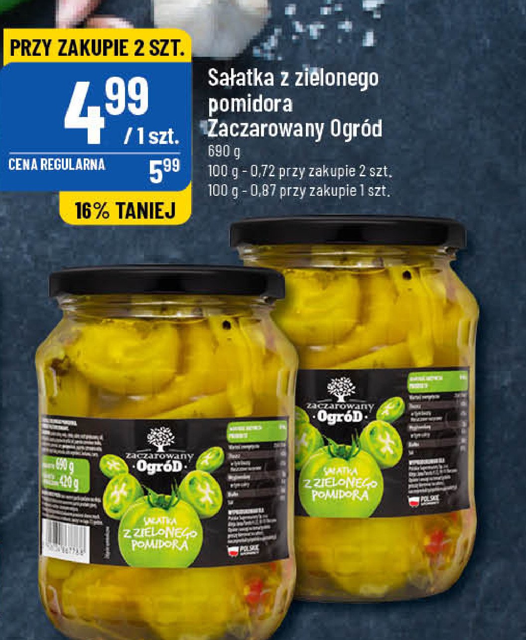 Sałatka z zielonego pomidora