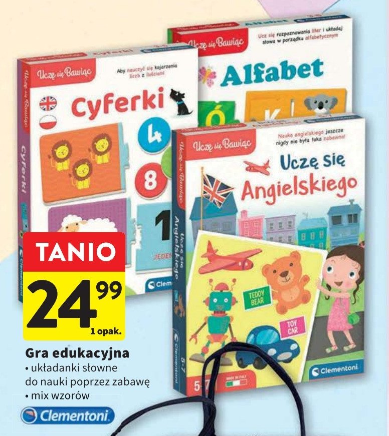 Uczę się bawiąc - mój alfabet Clementoni promocja