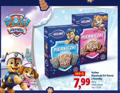 Pierniczki Gellwe Psi Patrol z foremką promocja w Lidl