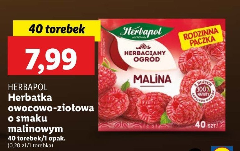 Herbata malina Herbapol promocja