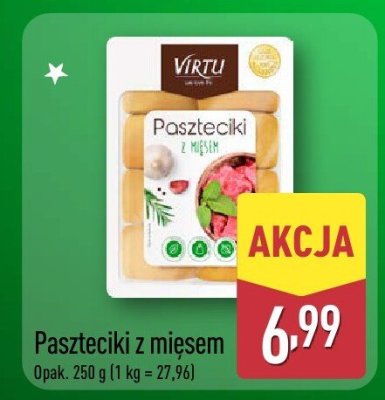 Paszteciki z mięsem Virtu promocja w Aldi