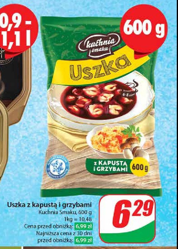 Uszka z kapustą i grzybami Kuchnia smaku promocja