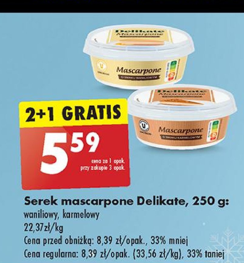 Serek mascarpone waniliowy Delikate promocja