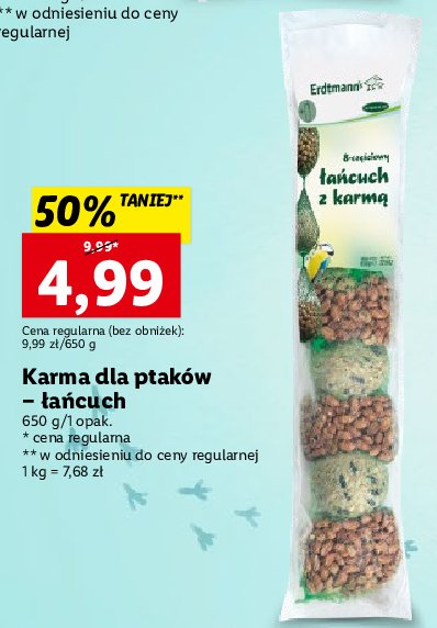 Karma dla ptak贸w 偶yjacych na wolno艣ci Erdtmann's promocja