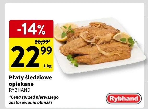 Płaty śledziowe opiekane Rybhand promocja