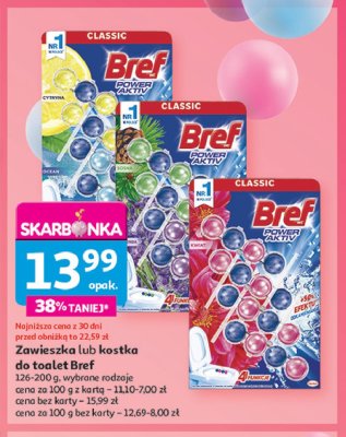Kostka do wc lawendowe pole i sosnowy las Bref power aktiv promocja