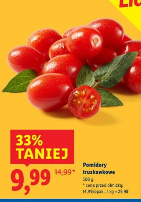 Pomidory truskawkowe promocja w Lidl