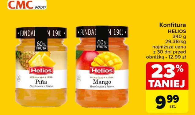 Konfitura mango Helios food promocja w Carrefour