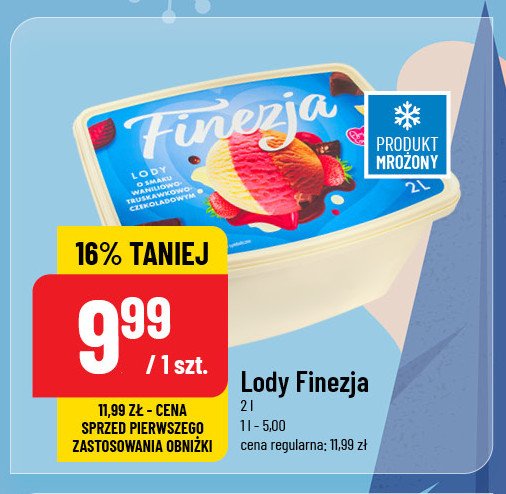 Lody truskawkowo-czekoladowo-śmietankowe Amore gusto finezja promocja w POLOmarket