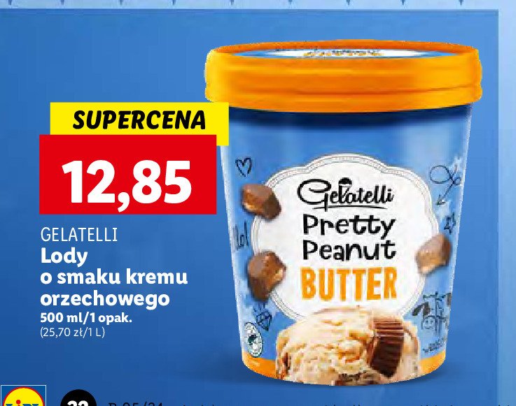 Lody pretty peanut butter Gelatelli master taste promocja