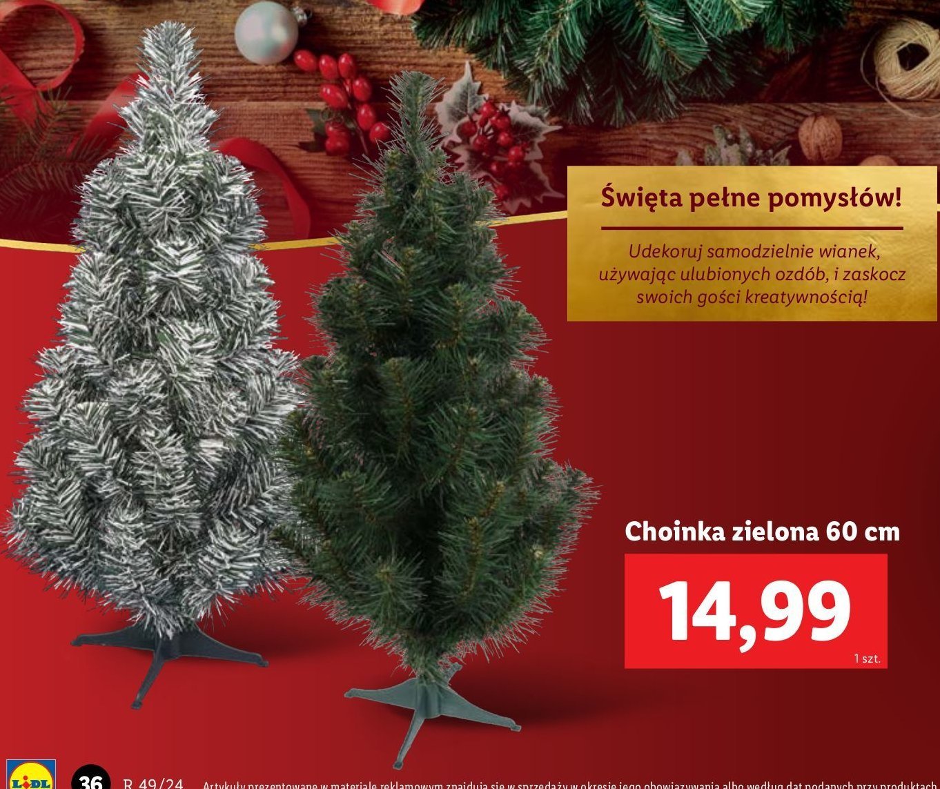 Choinka 60 cm promocja