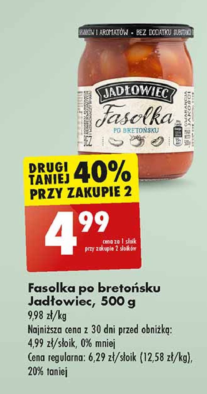 Fasolka po bretońsku Jadłowiec promocja