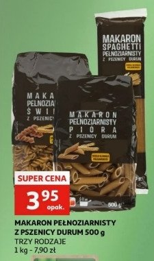 Makaron pe艂noziarnisty z m膮ki durum spaghetti promocja