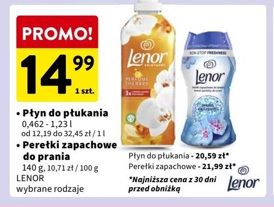 Płyn do płukania orchid & vanilla Lenor promocja