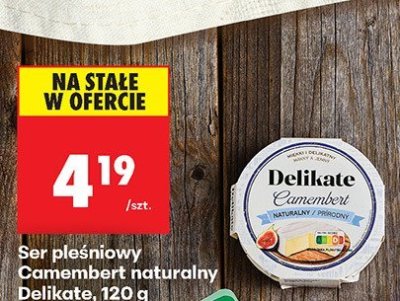 Ser pleśniowy Camembert naturalny 120 g promocja w Biedronka