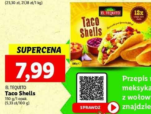 Taco shells El tequito promocja