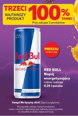 Napój energetyczny RED BULL różne rodzaje promocja w Kaufland