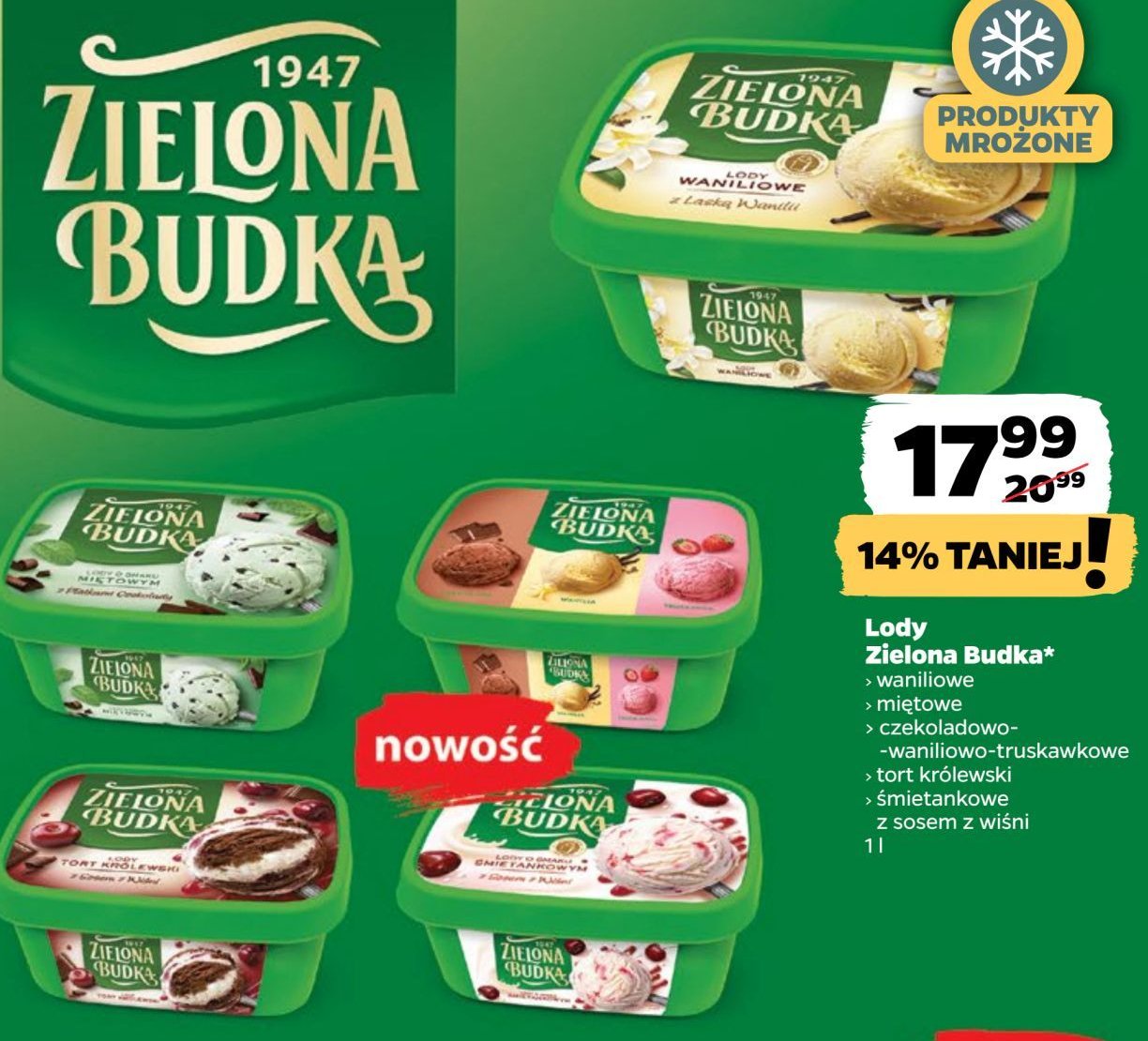 Lody tort królewski Zielona budka promocja