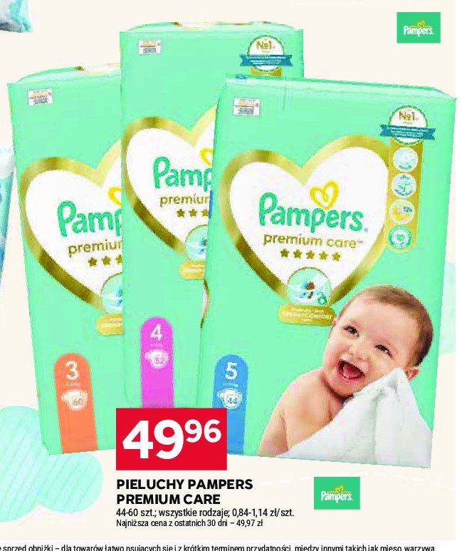 Pieluszki dla dzieci junior 5 Pampers premium care promocja