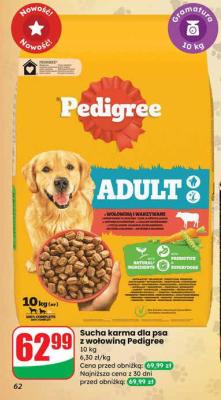 Sucha karma dla psa z wołowiną Pedigree promocja w Dino