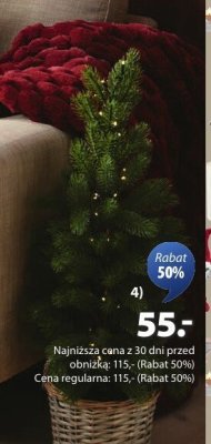 Sztuczne drzewko GRANE do użytku na zewnątrz, 30 LED promocja w Jysk