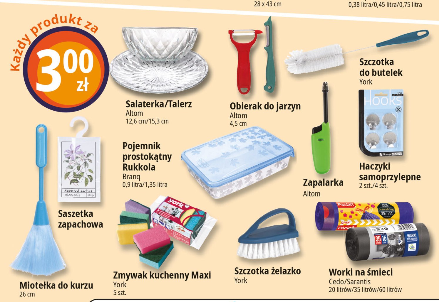 Worki na 艣mieci 35 l Paclan promocja