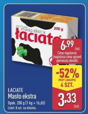 Ser ŁACIATE Masło ekstra promocja w Aldi