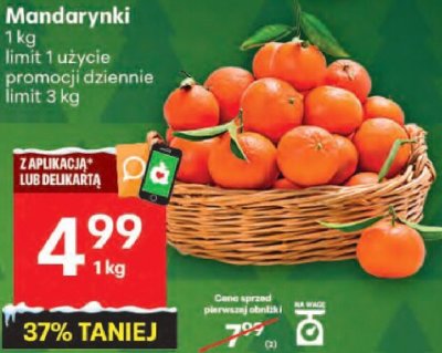 Mandarynki 1 kg promocja w Delikatesy Centrum