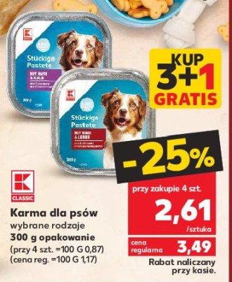Karma dla psa wołowina i jagnięcina K-classic promocja