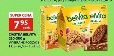 Ciastka zbo偶owe z 偶urawin膮 i rodzynkami Belvita soft bakes promocja